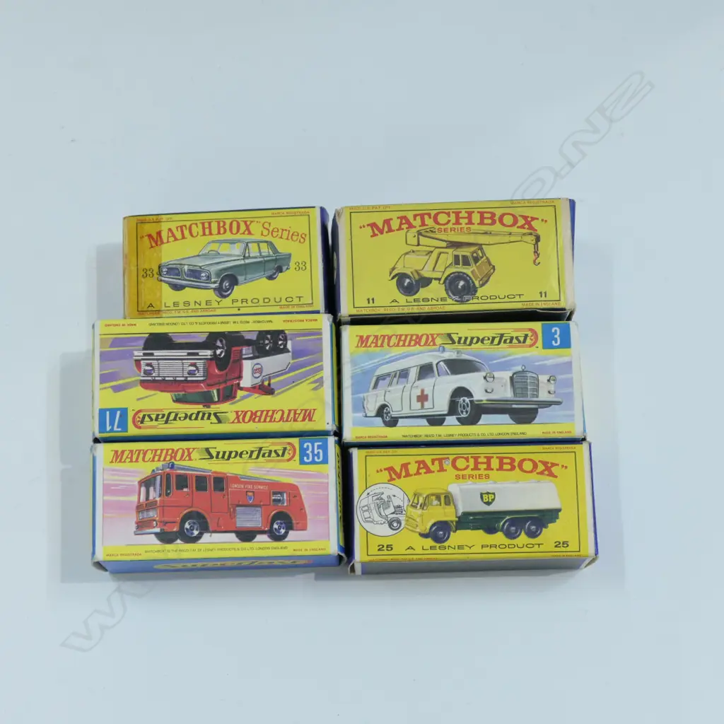 6 ASST MATCHBOX SUPERFAST  CARS Image 1++