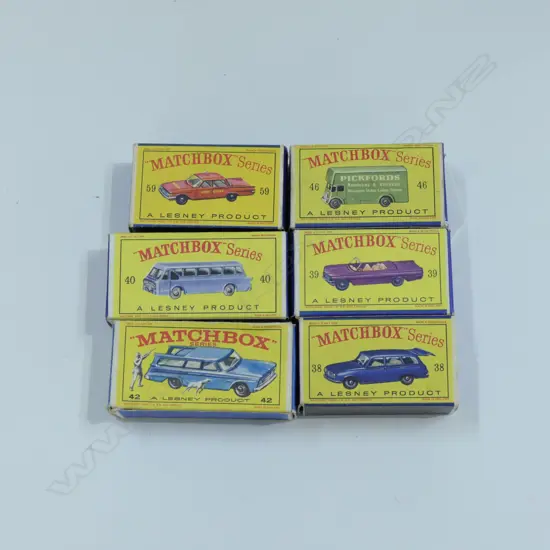 6 ASST BOXED MATCHBOX CARS