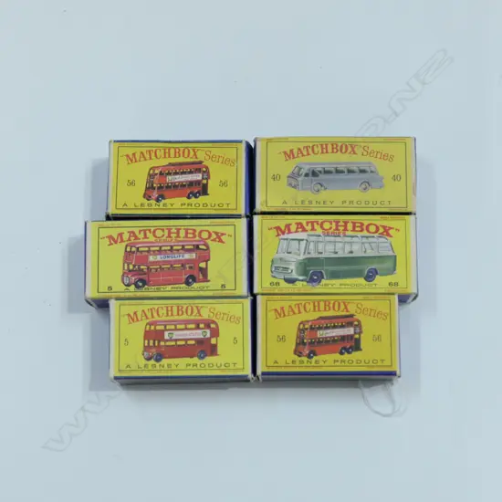 6 ASST BOXED MATCHBOX CARS
