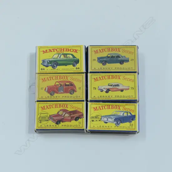 6 ASST BOXED MATCHBOX CARS