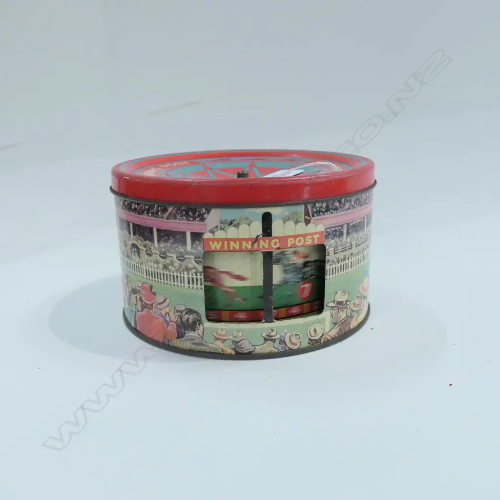 WINNING POST RACING GAME CAKE TIN DIA. 180MM Image 1++