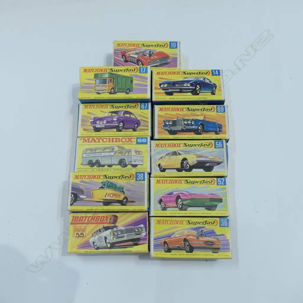 11 ASST MATCHBOX SUPERFAST CARS - BOXED Image 1++