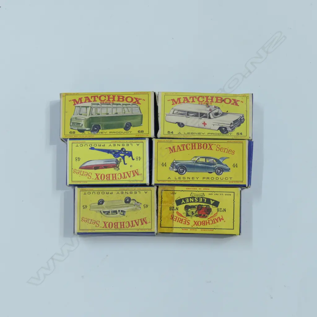 6 BOXED MATCHBOX CARS; 17353 Image 1++