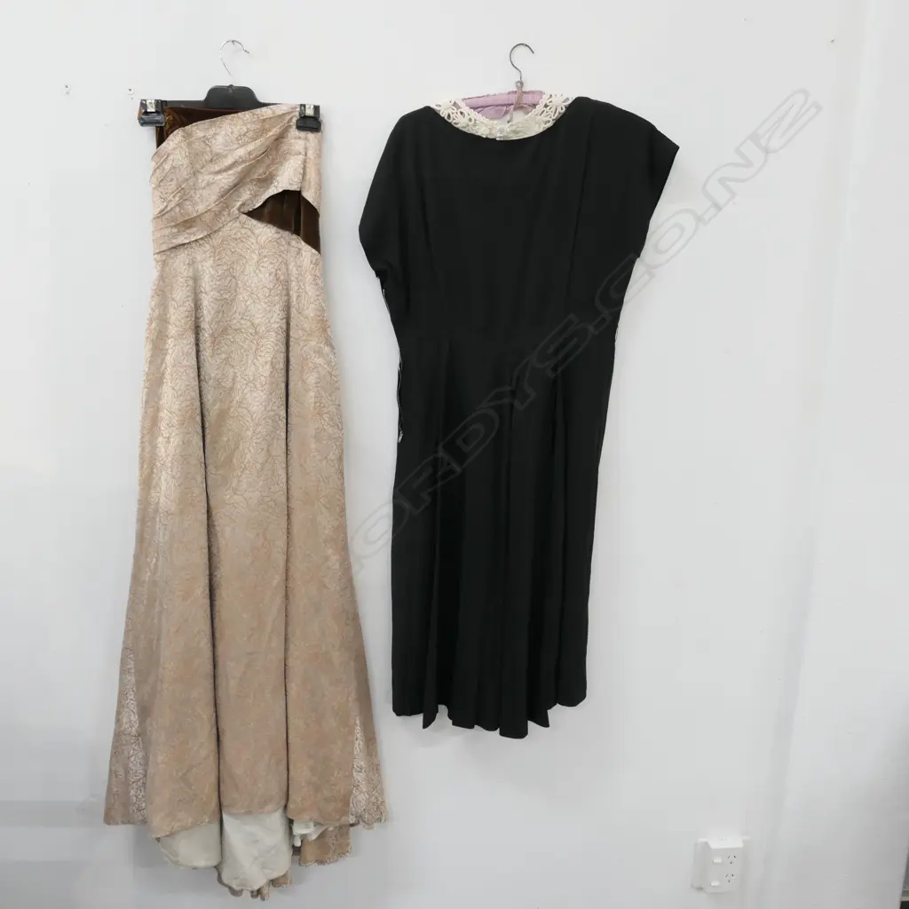 1950 STYLE COCKTAIL DRESS; 1 OFF THE SHOULDER GOWN Image 1++