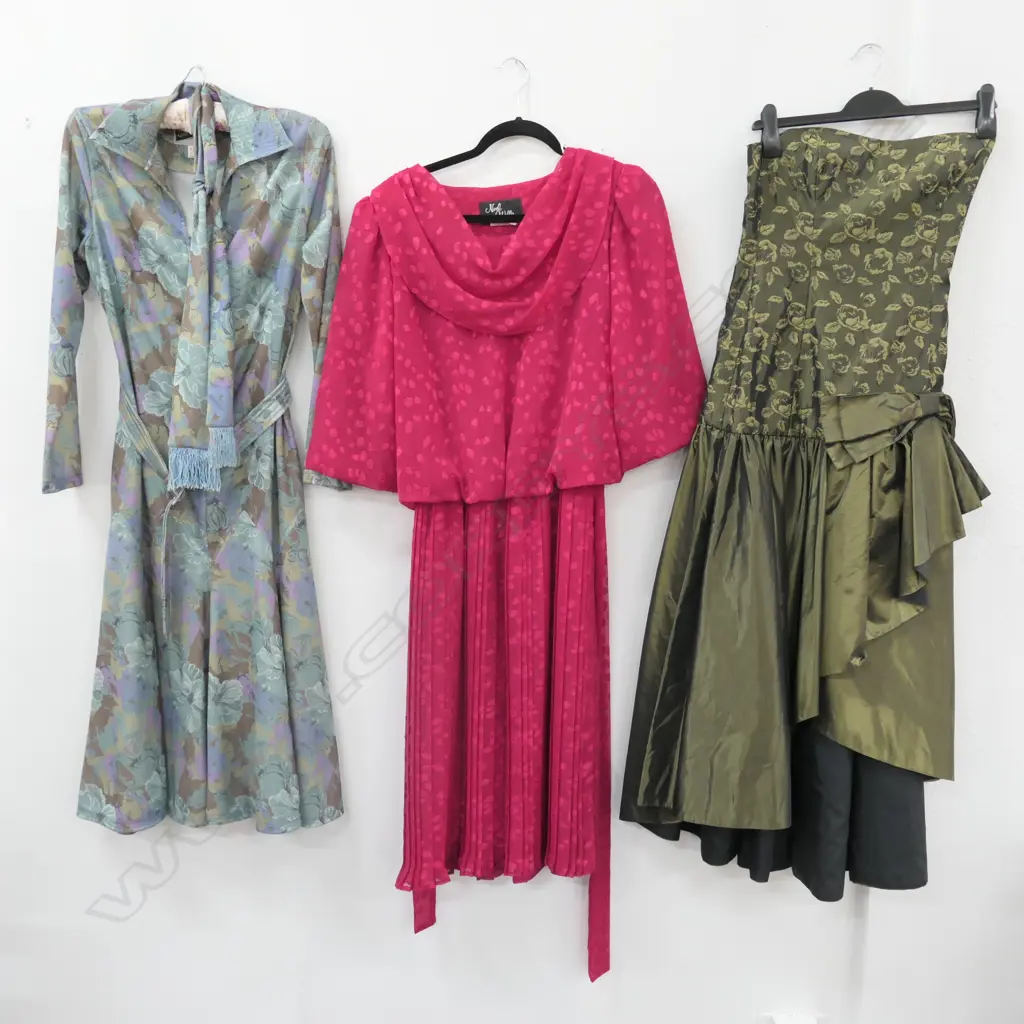 2 SPECIAL OCCASION DRESSES; 1 STRAPLESS EVENING GOWN Image 1++