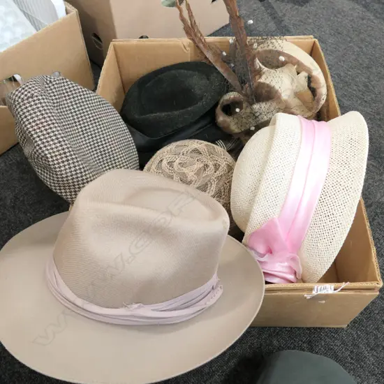 LOT ASST VINTAGE HATS