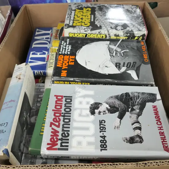 ASSTD. BOOKS IN NZ SPORTS/ HISTORY ETC  