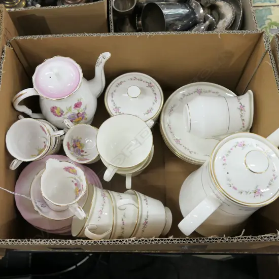 BOX PART COFFEE SERVICES - ROYAL STAFFORD + ANOTHER