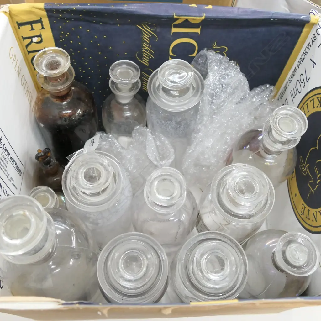 13 ASST APOTHECARY BOTTLES AND JARS Image 1++