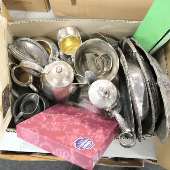 BOX ASST EP INCL. COFFEE POT / DISHES / ETC