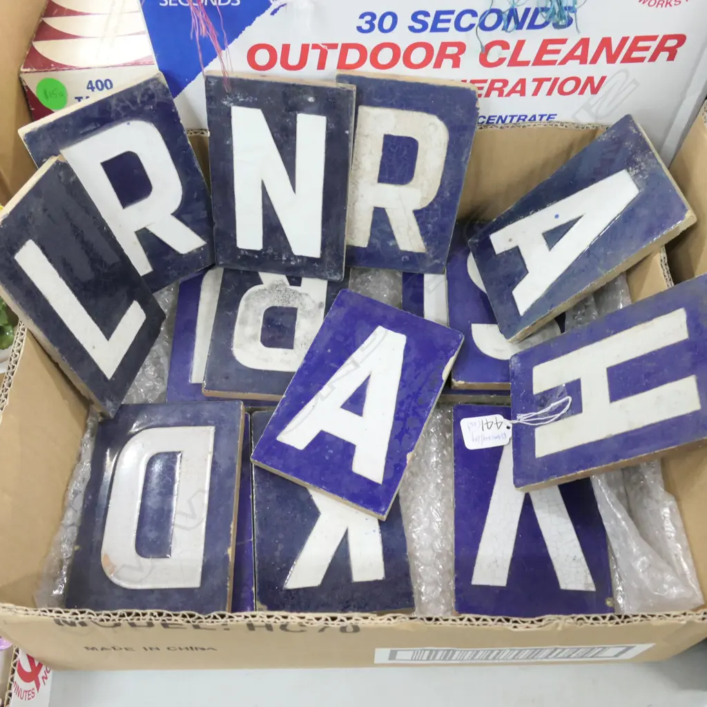 15 LETTER TILES X SYDNEY RAIL 150 X 100 Image 1++