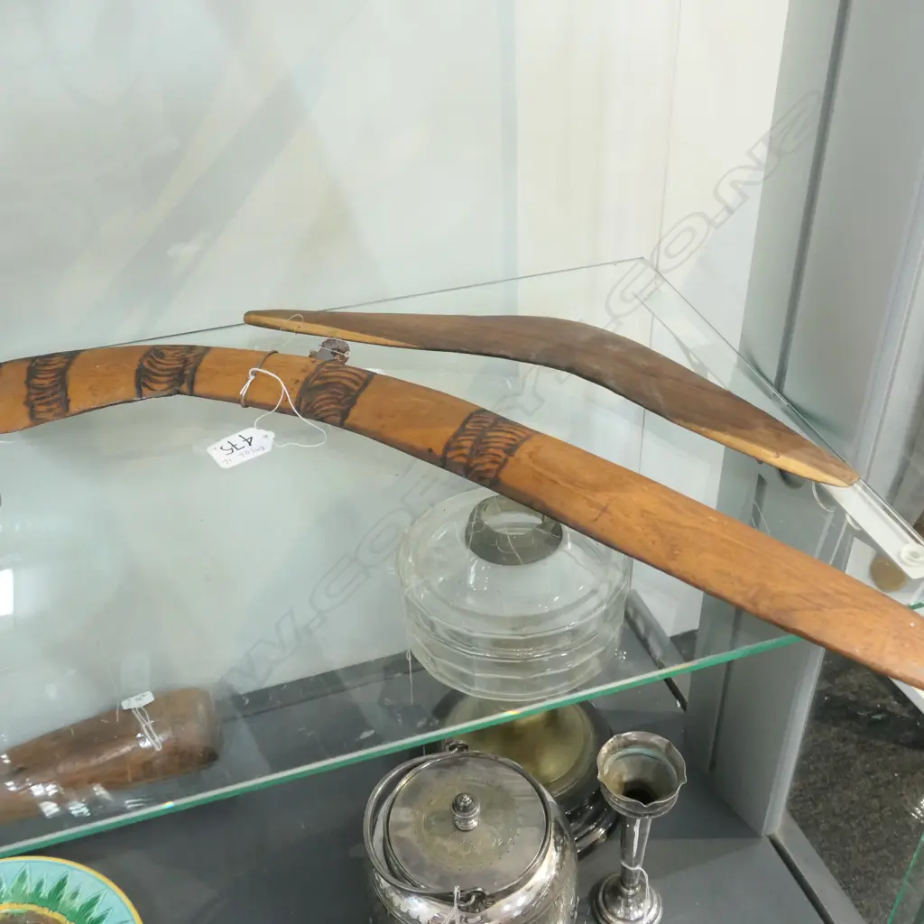 2 ABORIGINAL BOOMERANGS Image 1++
