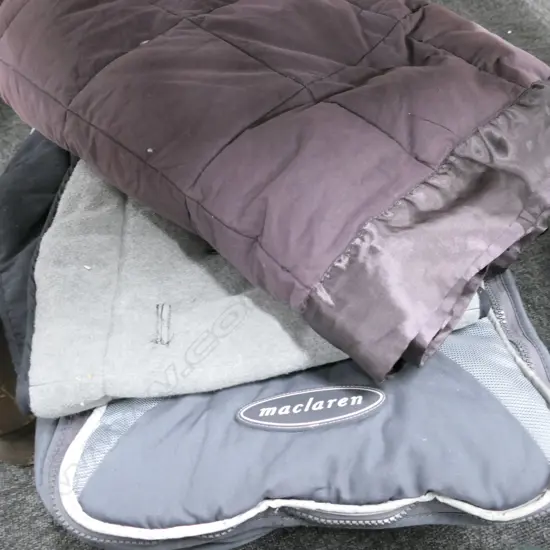 VINTAGE CURTAINS/QUILT/MACLARENS BABY BLANKET