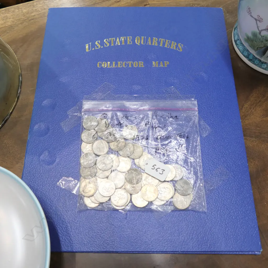 US STATE QUARTERS COIN AND MAP Image 1++