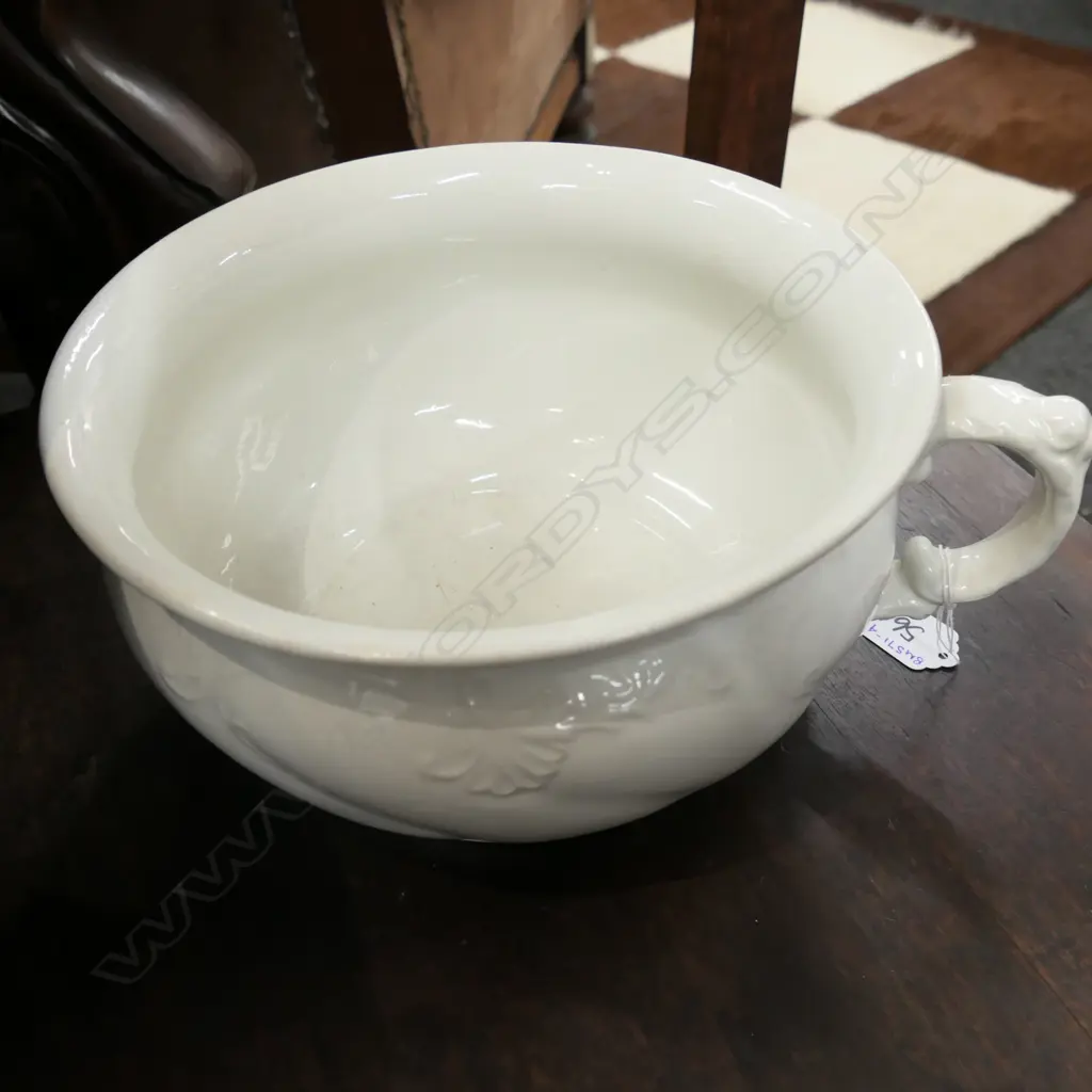 W. ADAMS & SON CERAMIC CHAMBER POT Image 1++