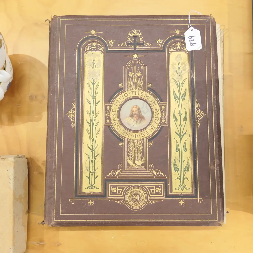 1870 ILLUMINATED BOOK 'TWELVE PARABLES OF OUR LORD' Image 1++