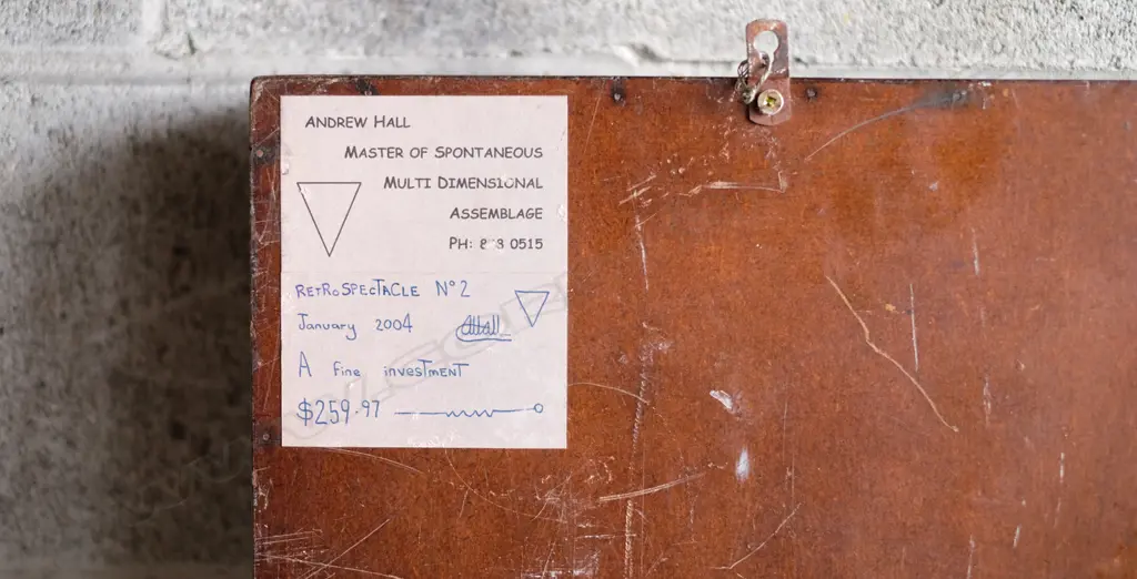 RETROSPECTACLE NO. 2 ASSEMBLAGE BY ANDREW HALL 425MM X 330MM Image 1++