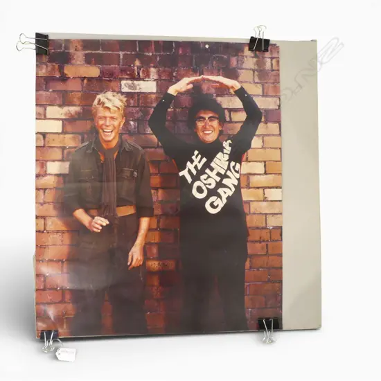 RARE PROMOTION PHOTO OF DAVID BOWIE AND OSHIMA FROM THE FILMING OF MERRY CHRISTMAS MR LAWRENCE