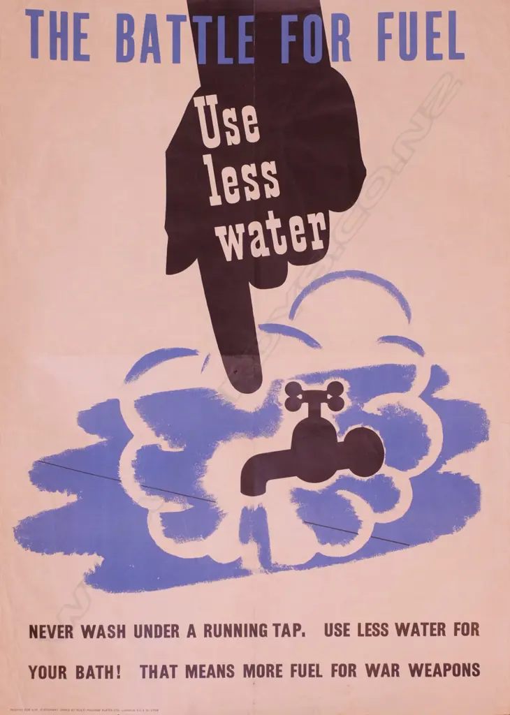 A pair of 1940’s home-front propaganda graphic posters Image 1++