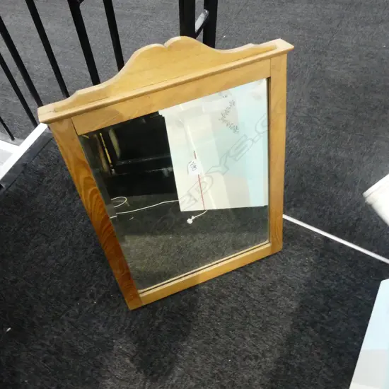 WOODEN FRAMED MIRROR