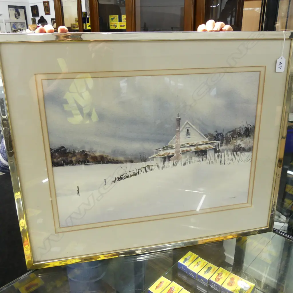 TONY LEWIS W/C 'SNOWED IN CENTRAL OTAGO' Image 1++