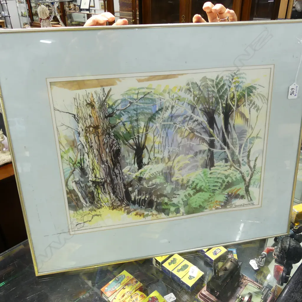 GRAHAM BRADDOCK 'ABOUT THE STREAM' GREAT BARRIER W/C 340 X 470 Image 1++