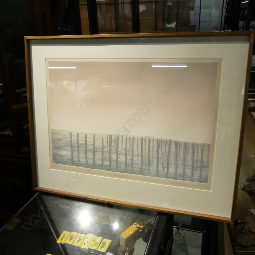 MICHAEL A. RICHECOEUR (b.1946) "SEYMOUR II" AQUATINT ETCHING edition 68 of 75 Image 1++