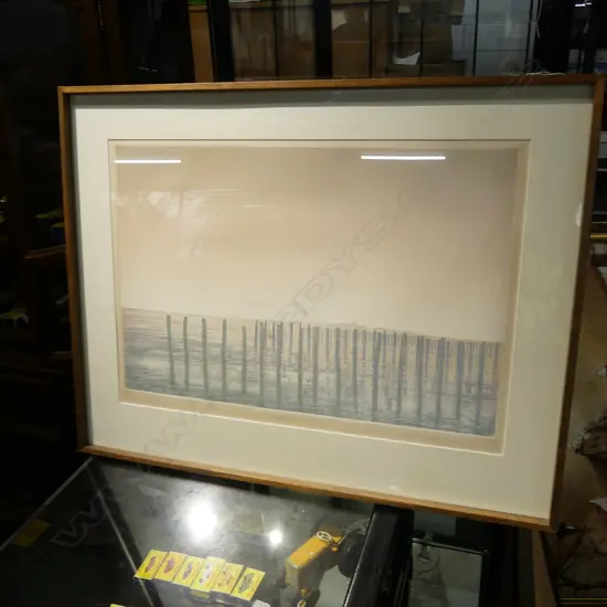 MICHAEL A. RICHECOEUR (b.1946) "SEYMOUR II" AQUATINT ETCHING edition 68 of 75