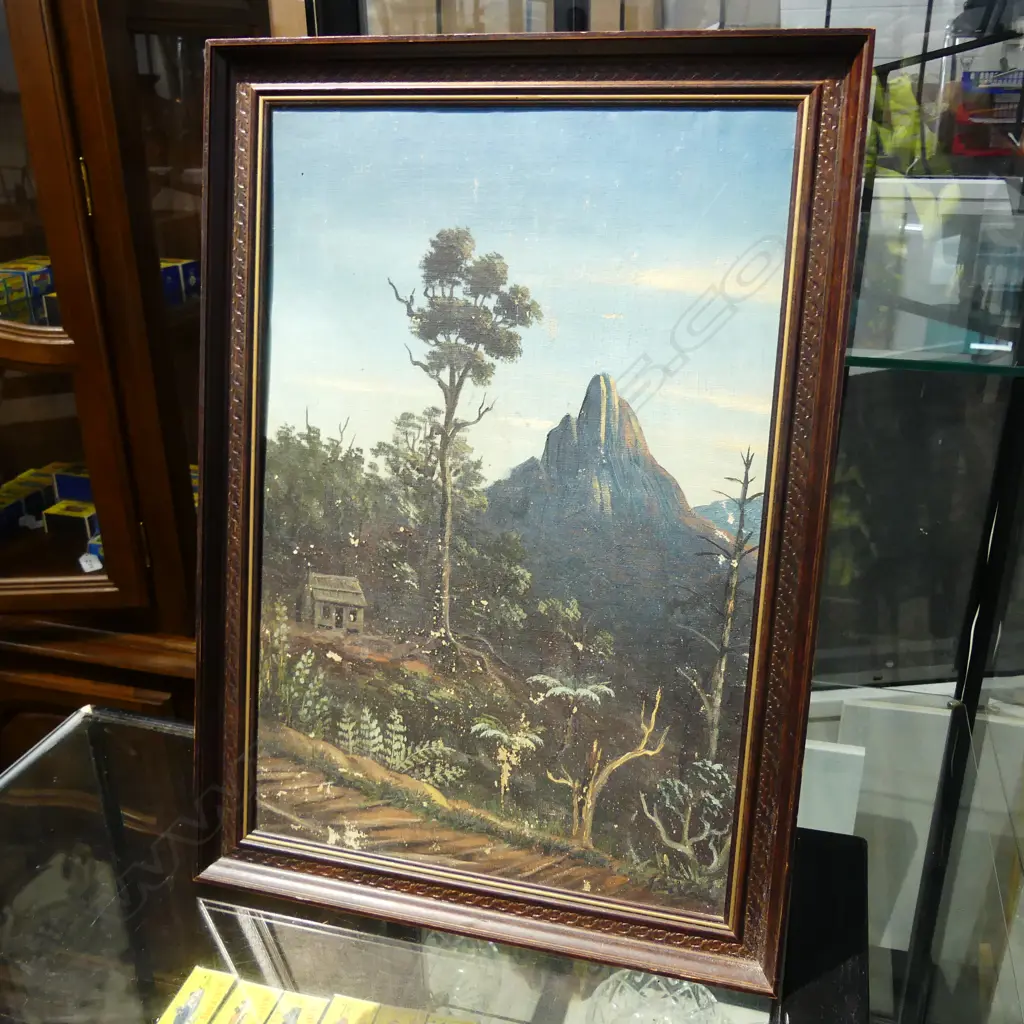 OIL ON BOARD SGD INDISTINCTLY 510MM X 360MM Image 1++