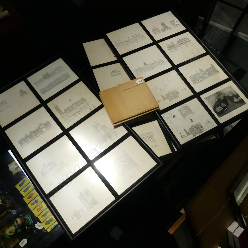3X MICHAEL DULICS FRAMED LITHOGRAPH + SIGNED BOOK DRAWINGS  Image 1++