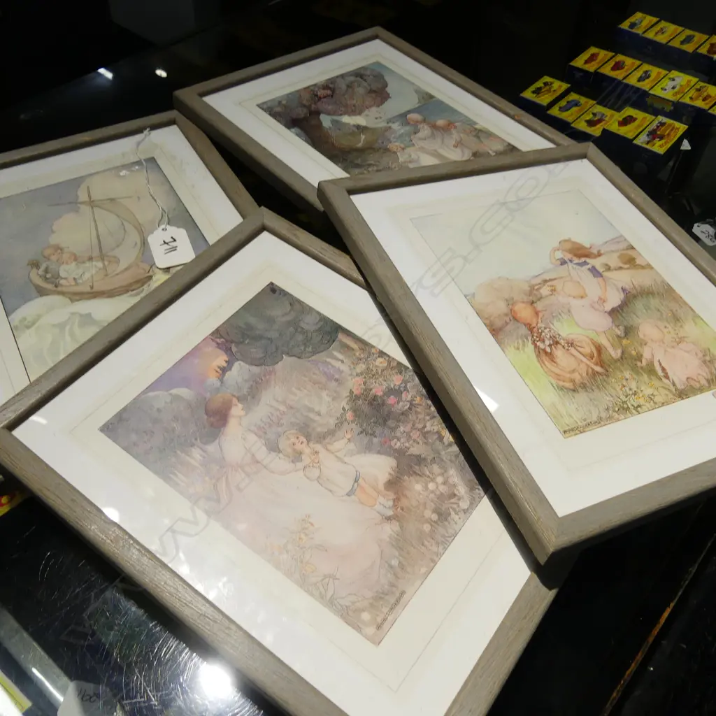 SET 4 CHILDRENS PRINTS 250MM X 210MM Image 1++