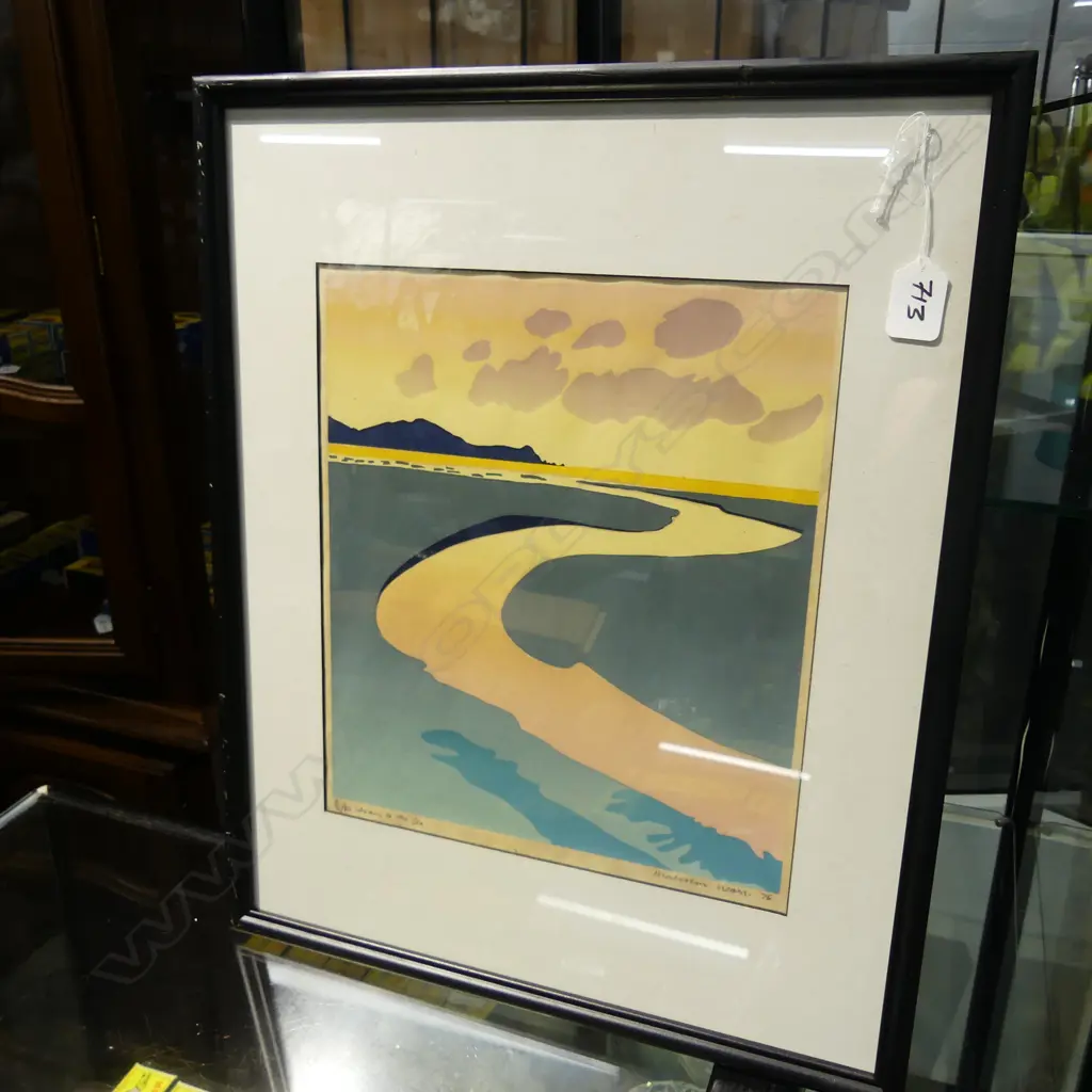 MALCOLM WARR, 'STREAM TO THE SEA' LIMITED EDITION SCREENPRINT. 315 X 275mm Image 1++