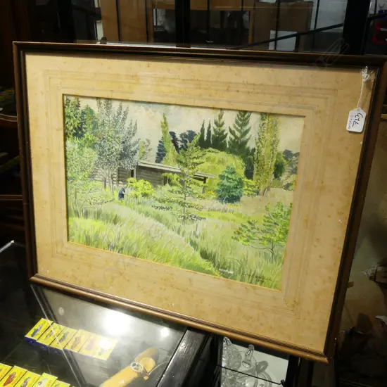 CYRIL WHITEOAK LANDSCAPE W/C SGD & DATED '77