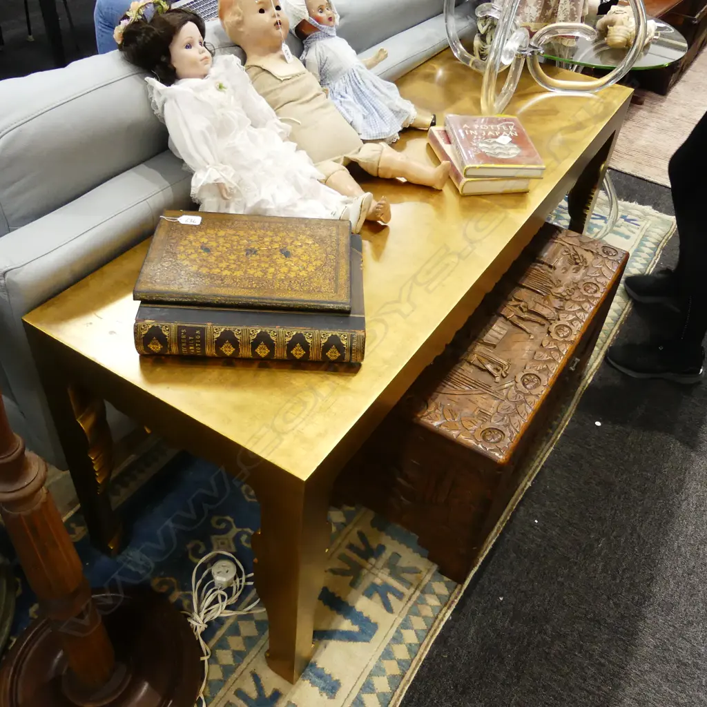 GILDED CONSOLE TABLE 1530 X 510 X 640MM Image 1++