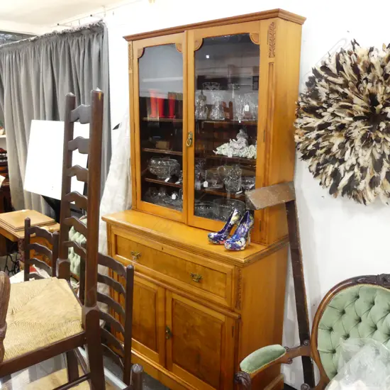 KAURI COLONIAL EASTLAKE STYLE SECRETAIRE BOOKCASE 2250H