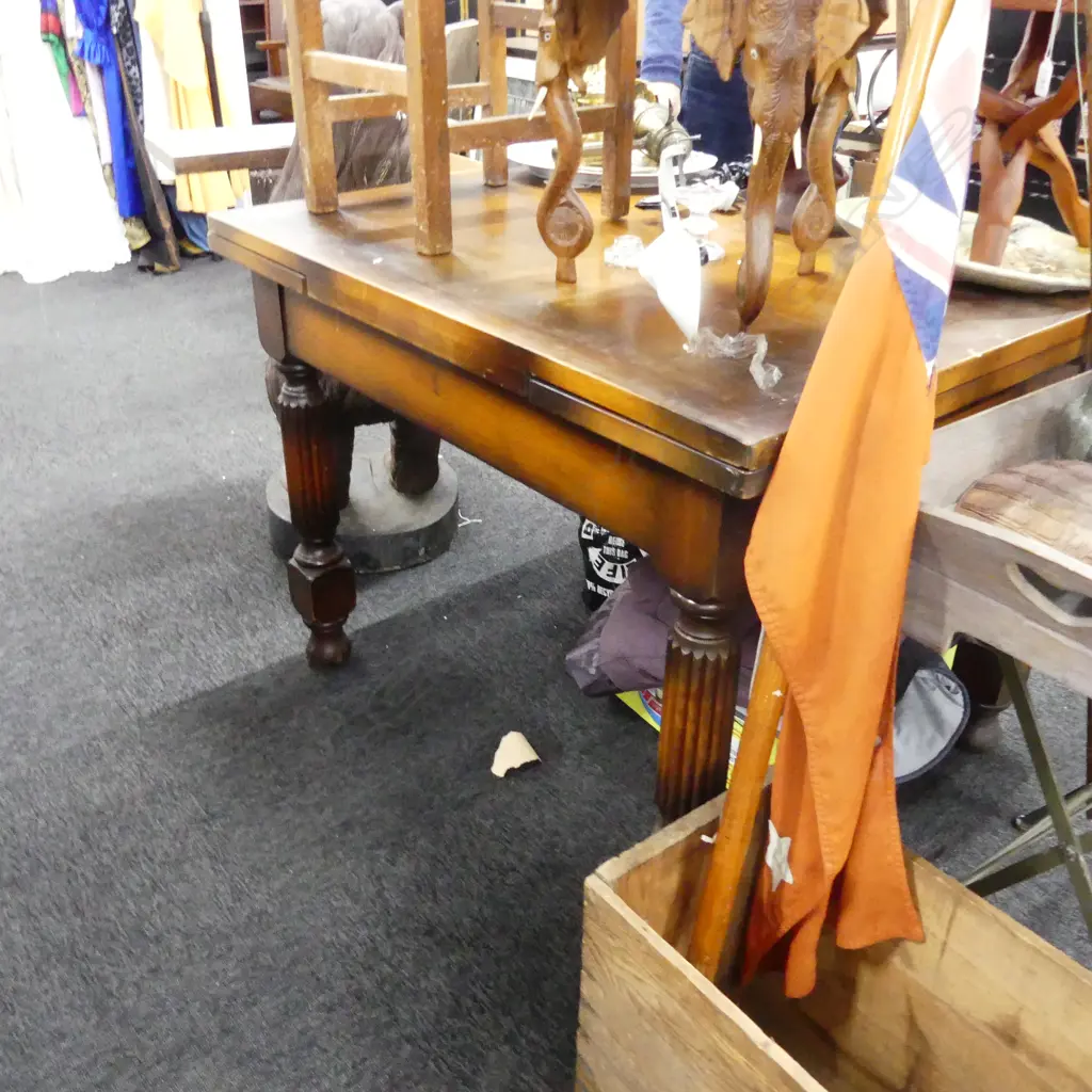 MAHOG. EXTENSION TABLE H. 780MM Image 1++