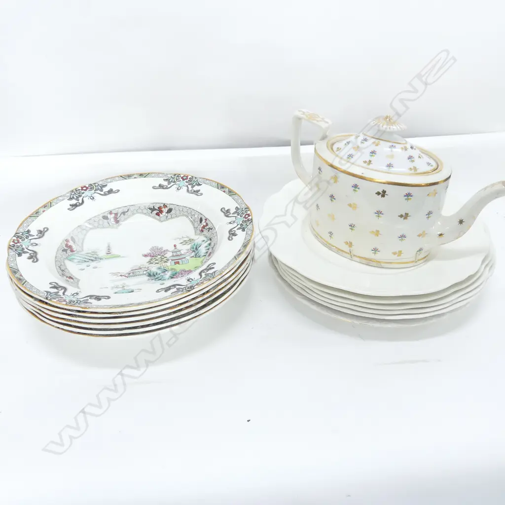 BOX VICTORIAN CHINA SPODE ETC  Image 1++