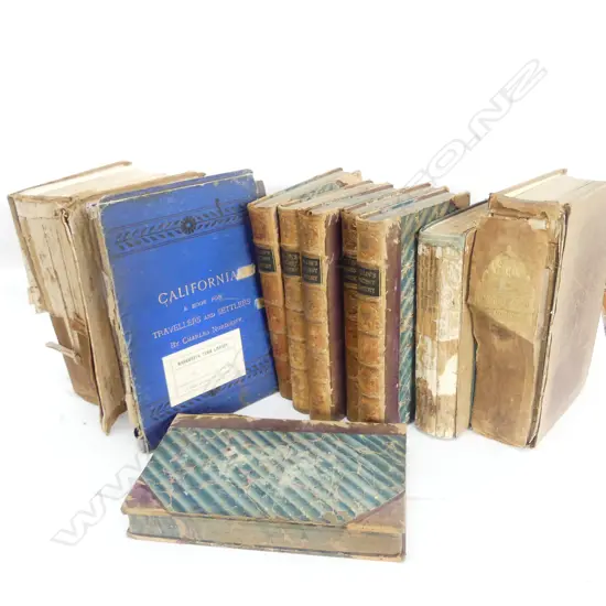 COLLECTION OF 11 ANTIQUE BOOKS