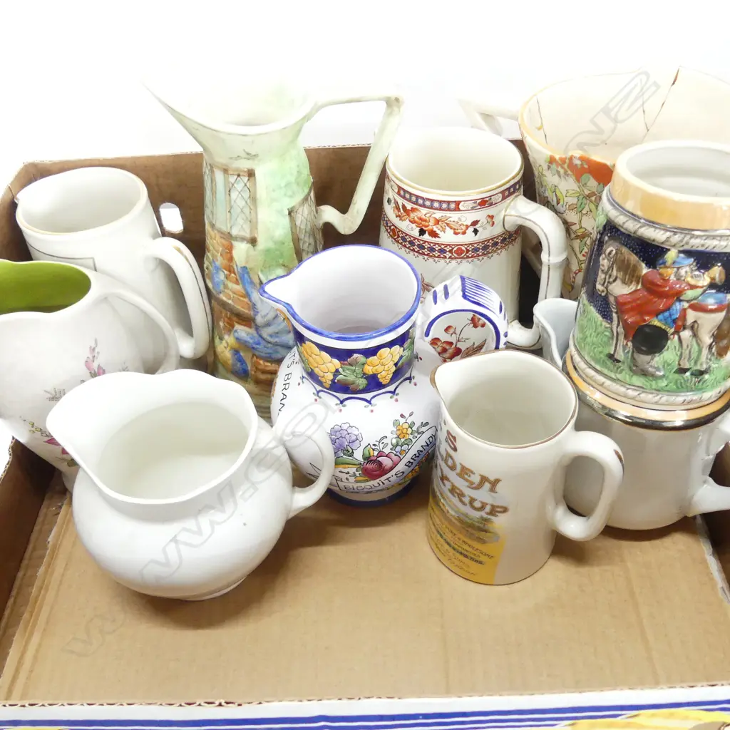 LOT ASST VICTORIAN + DECO JUGS ETC Image 1++