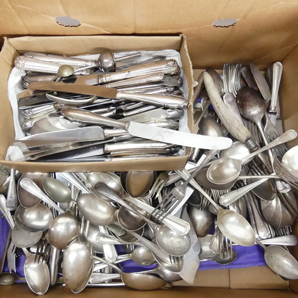 LARGE LOT OF ASST EP CUTLERY Image 1++