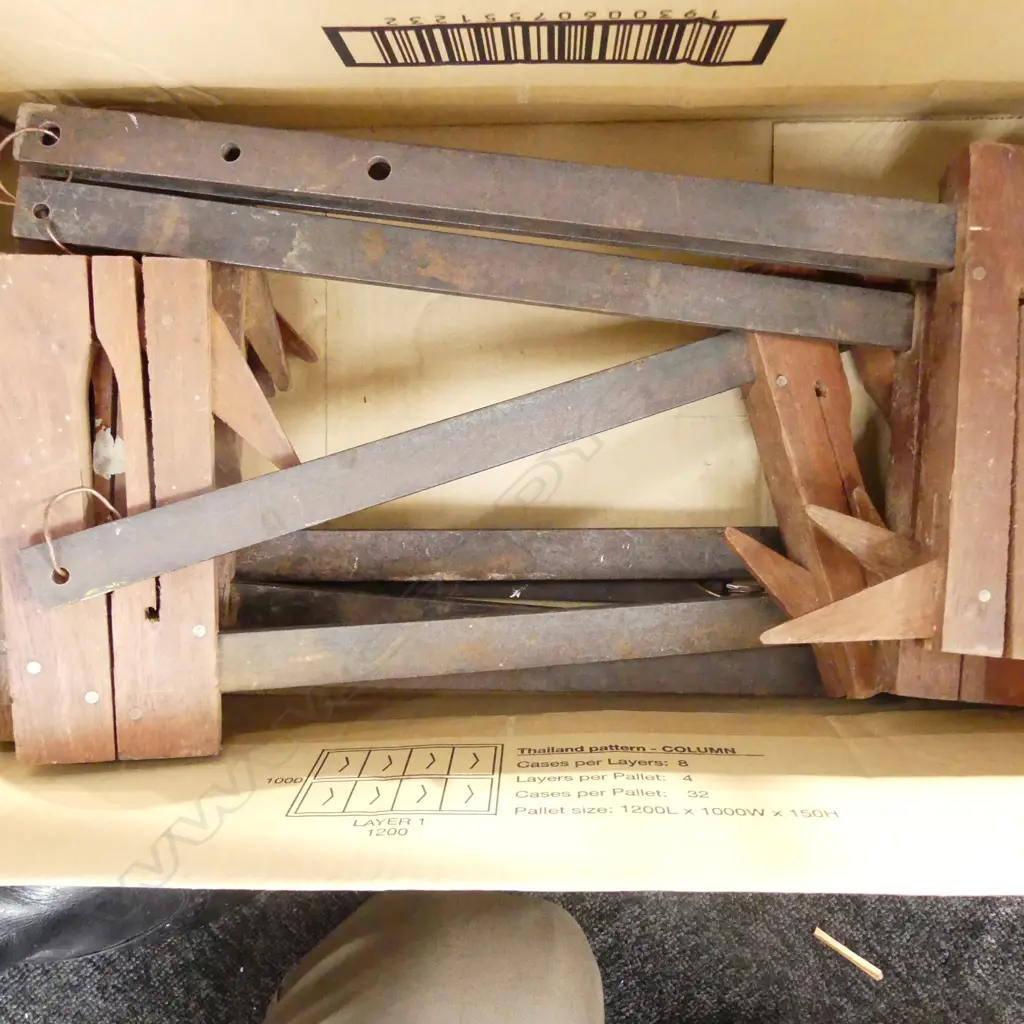 BOX LOT NINE VINTAGE CLAMPS Image 1++