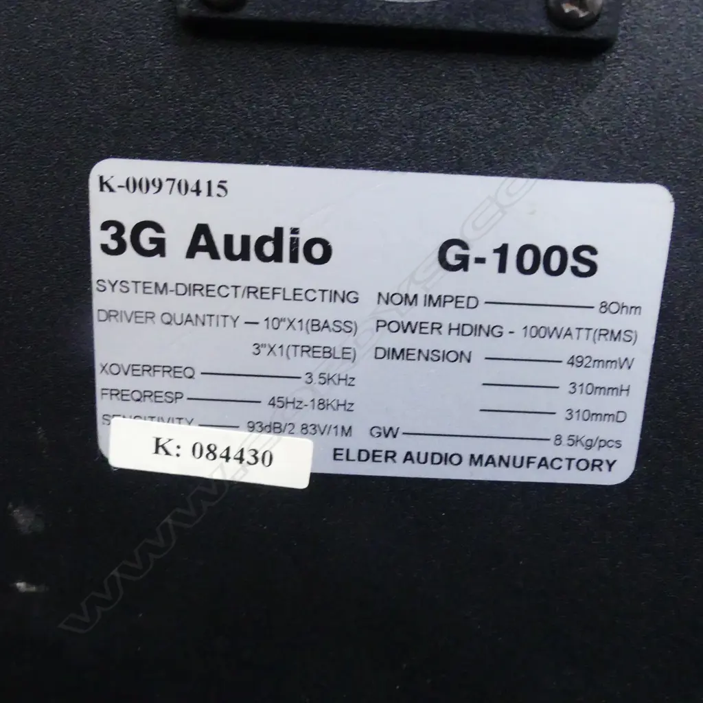 PR 3G AUDIO SPEAKERS WORKING DIRECTIONAL TWEETERS Image 1++