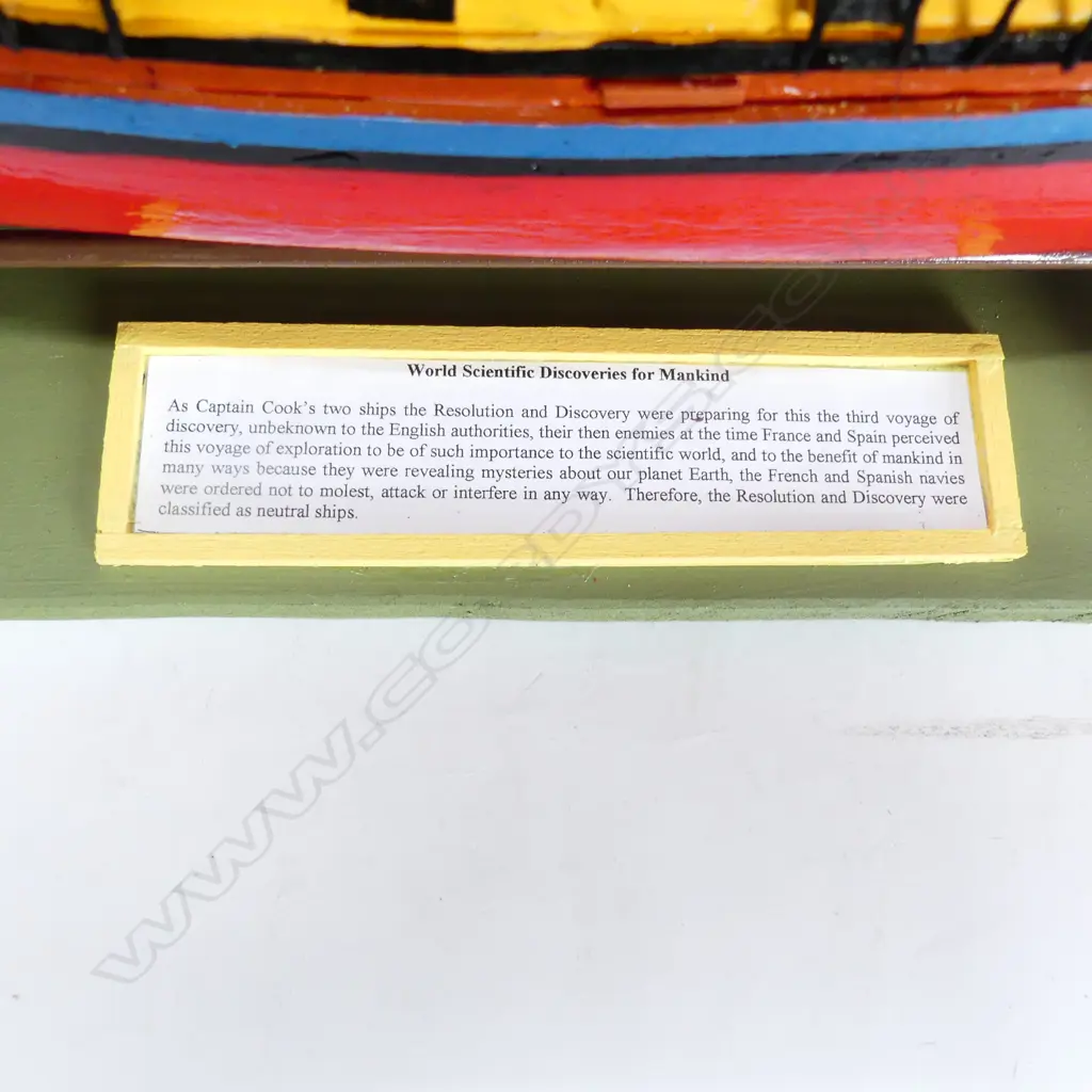 SHIP'S MODEL OF HMS RESOLUTION Image 1++