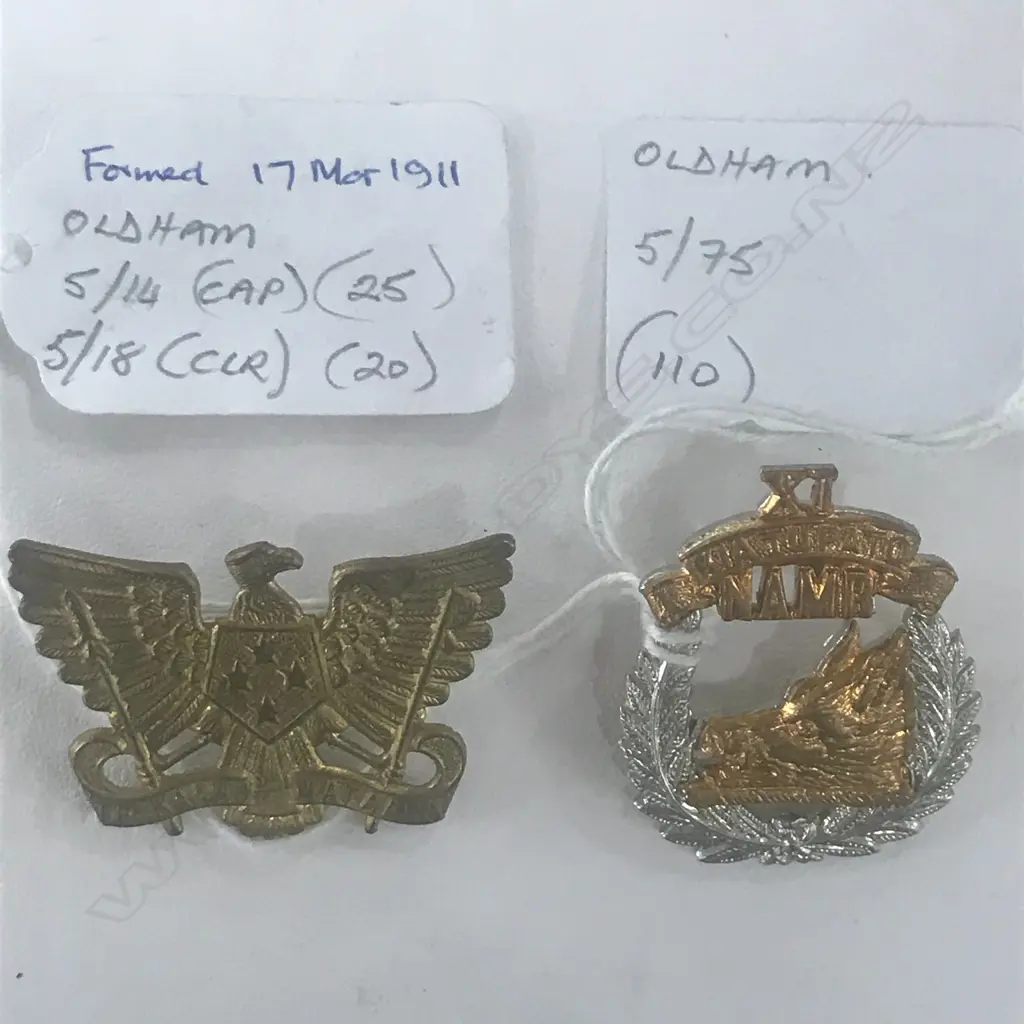 BADGES: 3rd (AUCKLAND) MOUNTED RIFLES; 11th (NORTH AUCKLAND) MOUNTED RIFLES (2) Image 1++