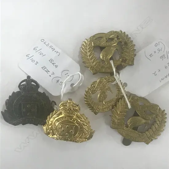 2 x 10th (NORTH OTAGO RIFLES) REGT, 2 x 4TH (OTAGO RIFLES) REGT [STH AFRICA 1901-02] BADGES (4)