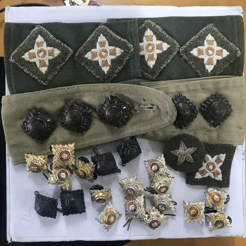 GROUP OF EPAULETTES, PATCHES AND PIPS Image 1++