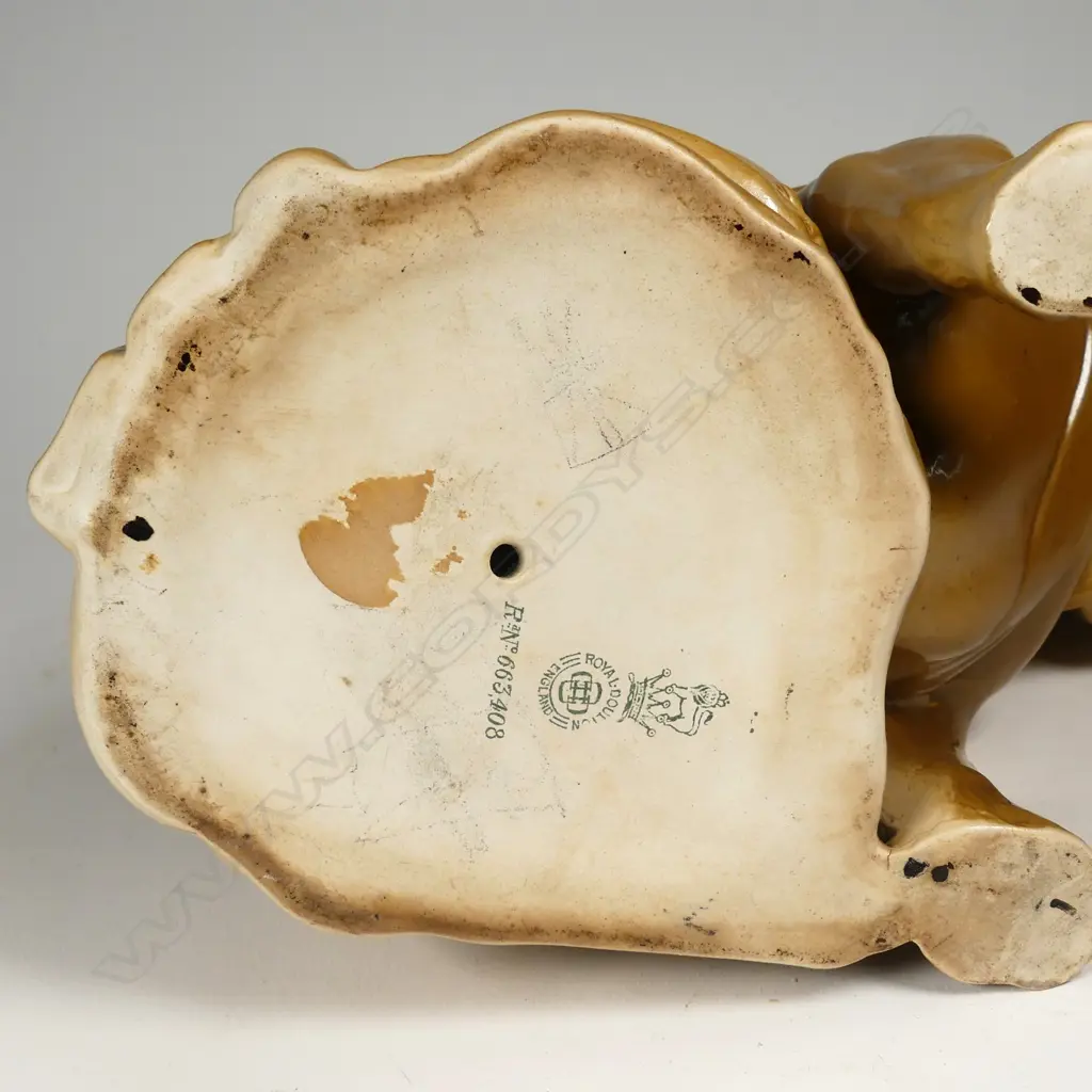 ROYAL DOULTON WWI KHAKI BULLDOG Image 1++
