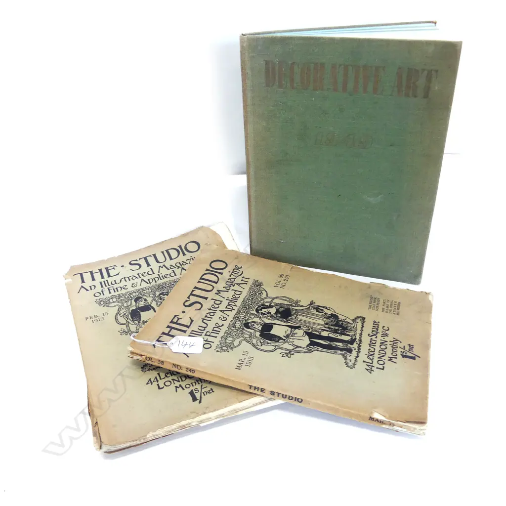 DECORATIVE ARTS YR BOOK 1949 + 3 THE STUDIO MAGIZINES Image 1++