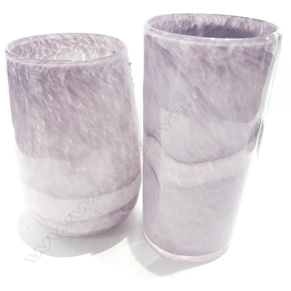PR ART GLASS HANDBLOWN VASES LARGEST H. 240MM Image 1++