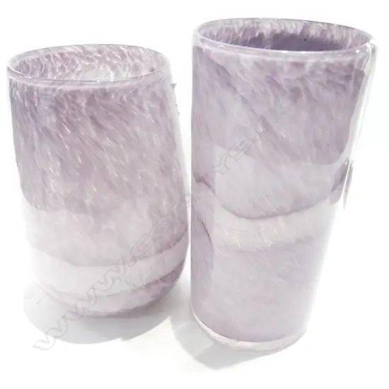 PR ART GLASS HANDBLOWN VASES LARGEST H. 240MM